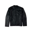 JAQUETA GOLA PADRE COURO PRETO RHOUKER 