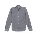 CAMISA SLIM ML AZUL CLÁSSICA LISTRADO RHOUKER