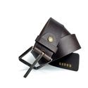 CINTO COURO CASUAL MARROM CAFÉ 4CM RHOUKER