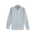 CAMISA AZUL LISTRADO ALGODÃO|VISCOSE|LINHO RHOUKER SLIM ML