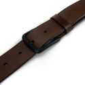 CINTO COURO CASUAL NATURALE CASTANHO 3 CM RHOUKER