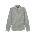 CAMISA SLIM ML CINZA LISTRADO RHOUKER