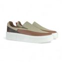 SLIP ON RECORTADO CAIXA ALTA AREIA | MARROM - DÂNDI RHOUKER