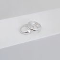Argola Click Fio Abaulado Liso Prata 925