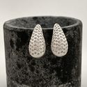 Brinco Gota Grande com Zirconia Prata 925