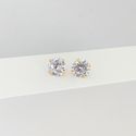 Brinco Solitário 10mm Banhado a Ouro 18k 