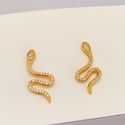 Brinco Cobra Banhado a Ouro 18k 