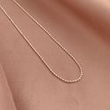 Corrente Bolinha Diamantada Prata 925