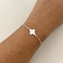 Pulseira Trevo Liso Prata 925