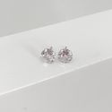 Brinco Solitario Zirconia 7mm Prata 925