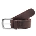  Cinto Masculino Premium Algodão com ponteiras em Couro ROTA79 estiloso, moderno elegante cor Chocolate 