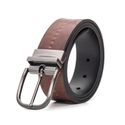Cinto Dupla Face Masculino Dancalf Preto/Naturale Castanho Samello