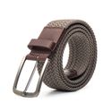 Cinto Masculino Elástico Trançado Café/Soleta Trançada Samello