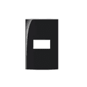 Placa 4x2 de 1 Posto Clean Preto Fosco Margirius