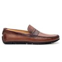 Mocassim Masculino Mallorca Em Couro Floater Bronze Savelli