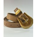 Cinto Fivela Oval Bronze