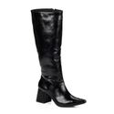 Bota Feminina Montaria Cano Longo Preta Lisa