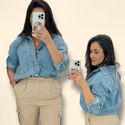 Camisa Jeans Alongada