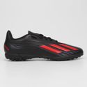 Chuteira Deportivo II Society Infantil Adidas - Preto + Vermelho