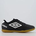 Chuteira Futsal Juvenil Umbro Class 2.2 - Preto+Branco