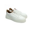 Sneaker Stefano Elite One Branco e Whisky 
