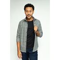 Camisa Stefano Xadrez Melange Cinza