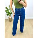 Calça Wide Leg Jeans Escuro