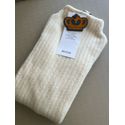 Blusa Malha Canelada Fio Pluma Off White