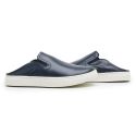 Sapato Guitte Mule Azul Marinho Couro Legítimo 