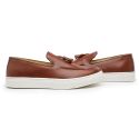 Sapato Loafer Guitte Bambulim Whisky Couro Legítimo