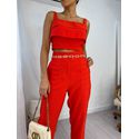 Cropped Alfaiataria Vermelho Ane