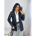 Blazer PU Preto Angie