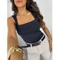 Body Decote Quadrado Preto Misey