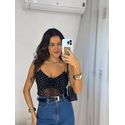Blusa Tule Poá Byna