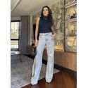 Calça Jeans Wide Leg Estonada Nina