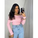 Blusa Ombro a Ombro Rosa Bebe Bourn
