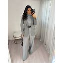Blazer Alfaiataria Cinza Dina