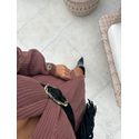 Cardigan Tricot Marrom Jushy