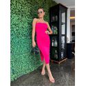 Vestido Canelado Maju Pink