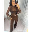 Body Tule Onça Gisela
