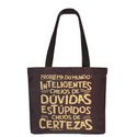 BOOK BAG CHARLES BUKOWSKI - Marrom