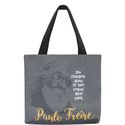 BOLSA PAULO FREIRE EDUCADOR - Cinza