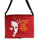 Bolsa Notebook Rosa Luxemburgo -Vermelha