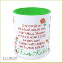 Caneca Frida Kahlo - Olhos - Verde Claro