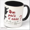 CANECA RENATO RUSSO QUE PAÍS É ESSE - Preta