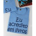 BABYLOOK EU ACREDITO EM LIVROS - AZUL