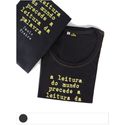 Babylook Paulo Freire Leitura - Preta