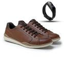 Sapatenis Masculino LRC Absolut - Brown + Gratis Relógio Digital Preto