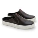 Mule Masculino Connect em Couro - Café