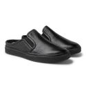 Mule Masculino Connect em Couro - Preto